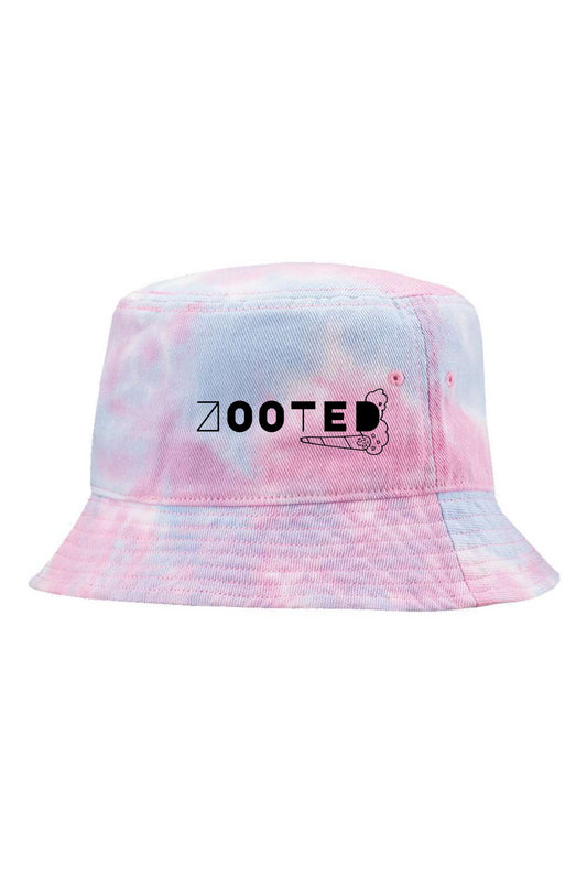 Zooted-J Cotton Candy Tie-Dye Bucket Cap